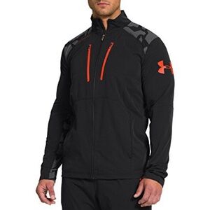 Under Armour Men's Black Performance Jacket with Orange Details